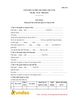 Tải Bản khai hưởng chế độ ưu đãi khi người có công từ trần - HoaTieu.vn