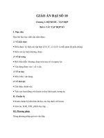 Tải Giáo án Đại số 10 chương 1 bài 4: Các tập hợp số - Giáo án điện tử Đại số 10