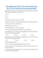 Tải Trắc nghiệm Vật lý 7 Bài 6: Thực hành quan sát và vẽ ảnh của một vật tạo bởi gương phẳng - Bài tập Vật lý 7 - Có đáp án