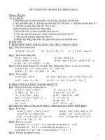 đề cương ôn tập học kì i môn toán