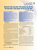 Đánh giá triển vọng phát triển phong trào thể dục thể thao biển ở vùng duyên hải Bắc Bộ Việt Nam