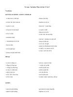 Tải Từ vựng - Ngữ pháp Tiếng Anh lớp 11 Unit 3 - Ôn tập Tiếng Anh lớp 11