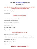 Tải Ngữ pháp tiếng Anh lớp 1 cả năm 2020 - 2021 - Tổng hợp Ngữ pháp tiếng Anh lớp 1 học kì 1 + học kì 2