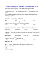 Tải Bài tập Toán lớp 6: Tìm một số khi biết giá trị phân số của nó - Bài tập Toán 6 phần Số học