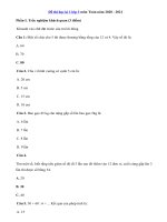 Tải Đề thi học kì 1 lớp 3 năm 2020 - 2021 có đáp án - Đề kiểm tra cuối học kì 1 lớp 3 môn Toán, Tiếng Việt