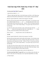 Tải Giải bài tập SGK Sinh học 8 bài 47: Đại não - Giải bài tập Sinh học rút gọn lớp 8 bài 47