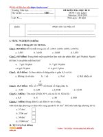 Tải Đề thi cuối học kì 2 môn Toán lớp 5 theo Thông tư 22 có đáp án - Đề thi Toán lớp 5 học kì 2 có bảng ma trận đề thi