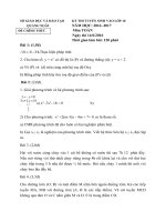Tải Đề thi tuyển sinh vào lớp 10 THPT môn Toán Sở GD&ĐT Quảng Ngãi năm 2016 - 2017 - Đề thi vào lớp 10 môn Toán