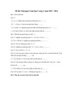 Tải Đề thi Violympic Toán lớp 9 vòng 1 năm 2015 - 2016 - Đề thi giải Toán qua mạng lớp 9 có đáp án