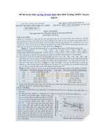 Tải Đề thi tuyển sinh vào lớp 10 môn Sinh năm 2020 Trường THPT Chuyên KHTN - Đề tuyển sinh vào 10 môn Sinh năm 2020 có đáp án