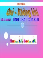 Tiết 39: Tính chất của ôxi