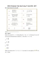Tải Đề thi Violympic Toán lớp 9 vòng 17 năm 2016 - 2017 (Có đáp án) - Đề thi giải Toán qua mạng lớp 9 có đáp án