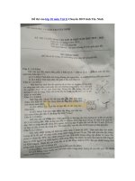 Tải Đề thi vào lớp 10 môn Vật lý Chuyên 2019 tỉnh Tây Ninh - Đề thi vào lớp 10 Chuyên Lí năm 2019