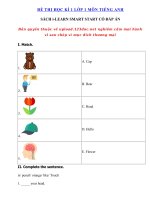 Tải Đề thi tiếng Anh lớp 1 học kì 1 i-learn Smart Start năm 2020 số 4 - Đề thi học kì 1 sách tiếng Anh sách i-Learn Smart Start 1 có đáp án