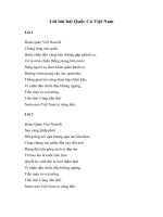 lời bài hát quốc ca việt nam