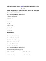 Tải Giải Toán lớp 3 trang 80, 81: Tính giá trị của biểu thức - Luyện tập (tiếp) - Giải bài tập Toán lớp 3