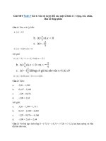 Tải Giải SBT Toán 7 bài 4: Giá trị tuyệt đối của một số hữu tỉ - Cộng, trừ, nhân, chia số thập phân - Giải sách bài tập Toán 7