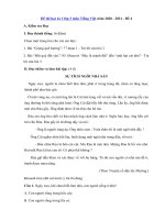 Tải Đề thi học kì 1 lớp 3 môn Tiếng Việt năm 2020 - 2021 - Đề 4 - Đề kiểm tra cuối học kì 1 lớp 3 có đáp án