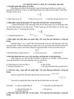 nội dung ôn tập hk1 môn vật lý năm học 20182019  thpt nguyễn du