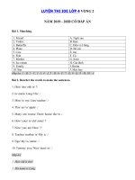 Tải Đề luyện thi Olympic tiếng Anh lớp 4 vòng 2 năm 2019 - 2020 - Đề thi Olympic tiếng Anh vòng 2 lớp 4 có đáp án