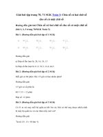 Tải Giải Toán lớp 3 trang 70, 71: Chia số có hai chữ số cho số có một chữ số - Giải bài tập Toán lớp 3