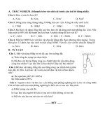 a trắc nghiệm  khoanh tròn vào chữ cái trước câu trả lời đúng nhấtcâu 1