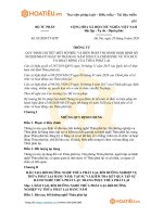 TT-BTP biện pháp thi hành về tổ chức và hoạt động của Thừa phát lại - HoaTieu.vn