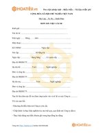 Tải Mẫu CV xin việc lái xe - HoaTieu.vn