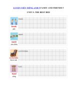 Tải Tập viết Tiếng Anh lớp 5 Unit 8 The Best Bed - Luyện viết Tiếng Anh 5 Family And Friends 5 Special Edition