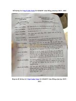 Tải Đề thi học kì 2 lớp 9 môn Toán Sở GD&ĐT Lâm Đồng năm học 2019 - 2020 - Đề kiểm tra học HK2 môn Toán lớp 9 có đáp án