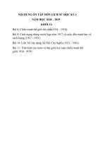 nội dung ôn tập hk1 môn lịch sử năm học 20182019  thpt nguyễn du