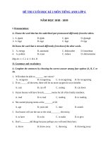 Tải Bộ đề thi học kì 2 lớp 7 môn Vật lý năm 2018 - 2019 - Đề thi học kì 2 lớp 7 môn Lý năm 2019