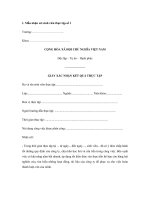 Tải Mẫu nhận xét của đơn vị thực tập - HoaTieu.vn