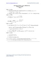 Đề thi kết thúc học phần môn giải tích 2 k53 trường Đại học Bách Khoa Hà Nội