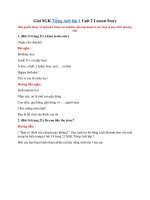 Tải Giải Tiếng Anh lớp 1 Unit 2 Lesson Story SGK - Sách Cánh diều Tiếng Anh lớp 1 Unit 2: My Toys