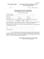 1 đề nghị bộ công thương xem xét cấp giấy chứng nhận đủ điều kiện sản xuất lắp ráp ô tô