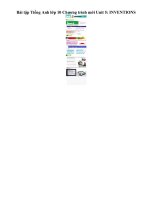 Tải Bài tập Tiếng Anh lớp 10 Chương trình mới Unit 5: INVENTIONS - Bài tập Tiếng Anh lớp 10 Thí điểm Unit 5