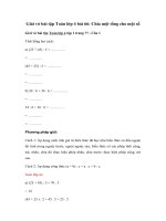 Tải Giải vở bài tập Toán 4 bài 66: Chia một tổng cho một số - Giải vở bài tập Toán 4 tập 1