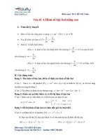 Vấn đề 4: Hàm số bậc hai nâng cao lớp 10