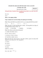 Tải Đề thi Hóa học kì 2 lớp 9 nâng cao năm 2020 - Đề số 3 - Đề luyện thi học sinh khá, giỏi Hóa 9 kì 2 có đáp án