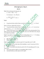 Đề thi thử kỳ 1 môn toán lớp 11 năm học 2014-2015 tại trung tâm luyện thi EDUFLY