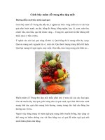 cách bày mâm cỗ trung thu đẹp mắt