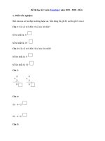 Tải Đề thi học kì 1 môn Toán lớp 1 năm 2019 - 2020 - Đề 6 - Đề kiểm tra học kì 1 môn Toán lớp 1 có đáp án