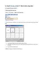 Tải Tin học 10 bài 17: Một số chức năng khác - Lý thuyết và bài tập trắc nghiệm môn Tin học lớp 10