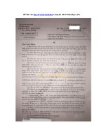 Tải Đề thi vào lớp 10 môn Sinh học Chuyên 2019 tỉnh Bạc Liêu - Đề thi vào lớp 10 Chuyên Sinh năm 2019