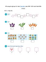 Tải Đề cương ôn tập học kì 1 môn Toán lớp 1 năm 2020 - 2021 sách Cánh Diều - Tài liệu ôn thi học kì 1 môn Toán (sách mới)