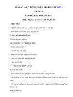 Tải Giáo án Hoạt động ngoài giờ lên lớp lớp 4: Tháng 5 - Hoạt động 4 - Giáo án điện tử lớp 4