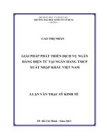 (Luận văn thạc sĩ) giải pháp phát triển dịch vụ ngân hàng điện tử tại ngân hàng TMCP xuất nhập khẩu việt nam 