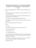 Tải Giải bài tập SGK Lịch sử 11 bài 9: Cách mạng tháng Mười Nga năm 1917 và cuộc đấu tranh bảo vệ cách mạng (1917-1921) - Giải bài tập SGK Lịch sử lớp 11