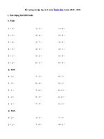 Tải Đề cương ôn tập học kì 1 môn Toán lớp 1 năm 2020 - 2021 - Tài liệu ôn thi học kì 1 môn Toán
